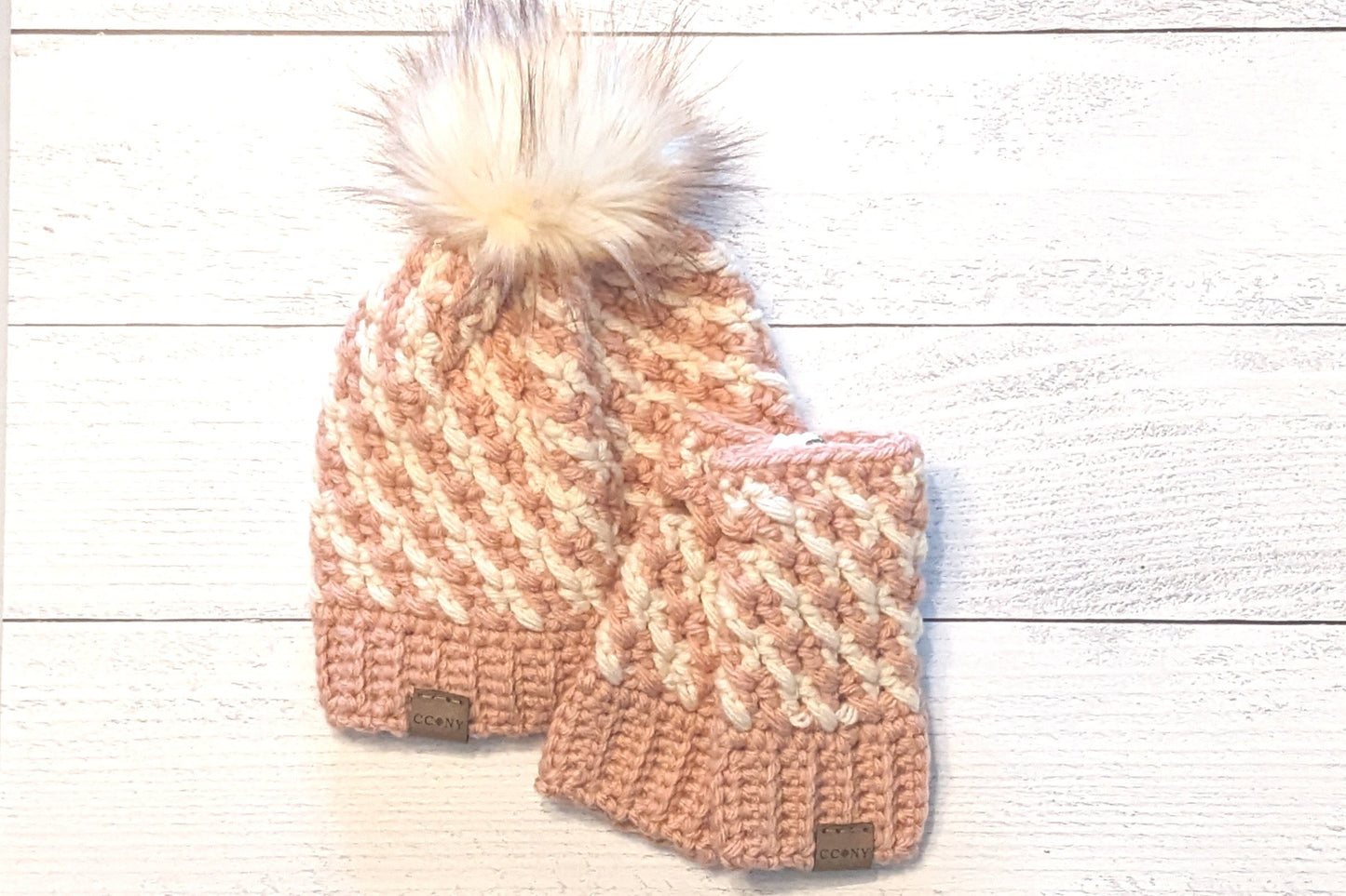 Swirling Stripes Fingerless Gloves