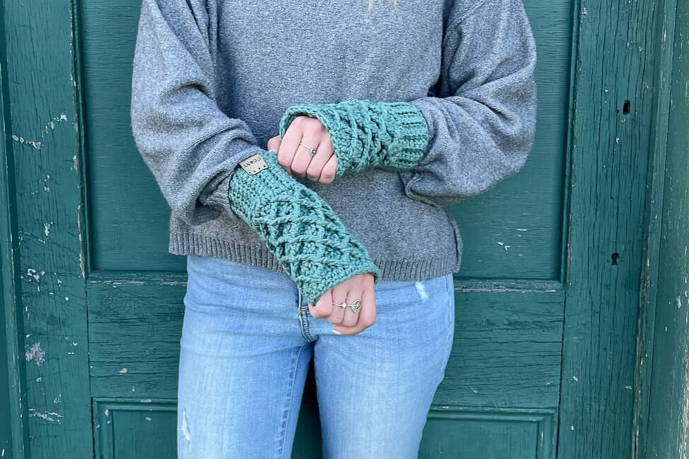 Diamond Trio Fingerless Gloves