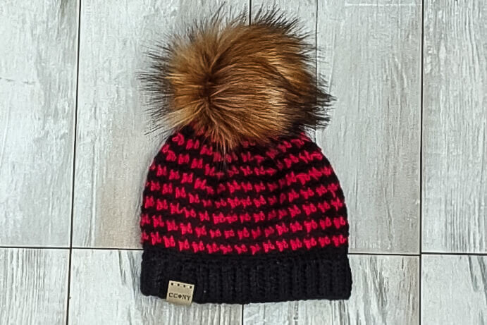Reversible Houndstooth Beanie
