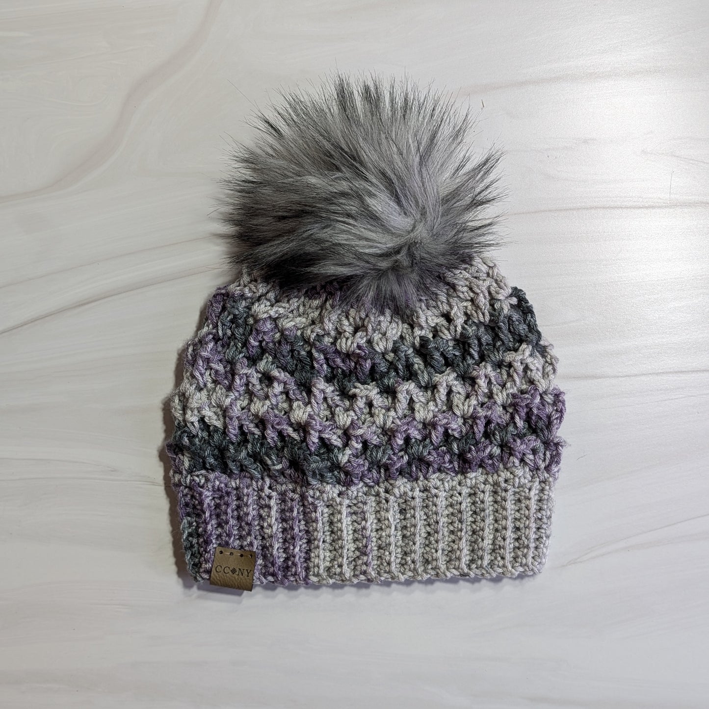 Purple Crochet Nicoletta Beanie