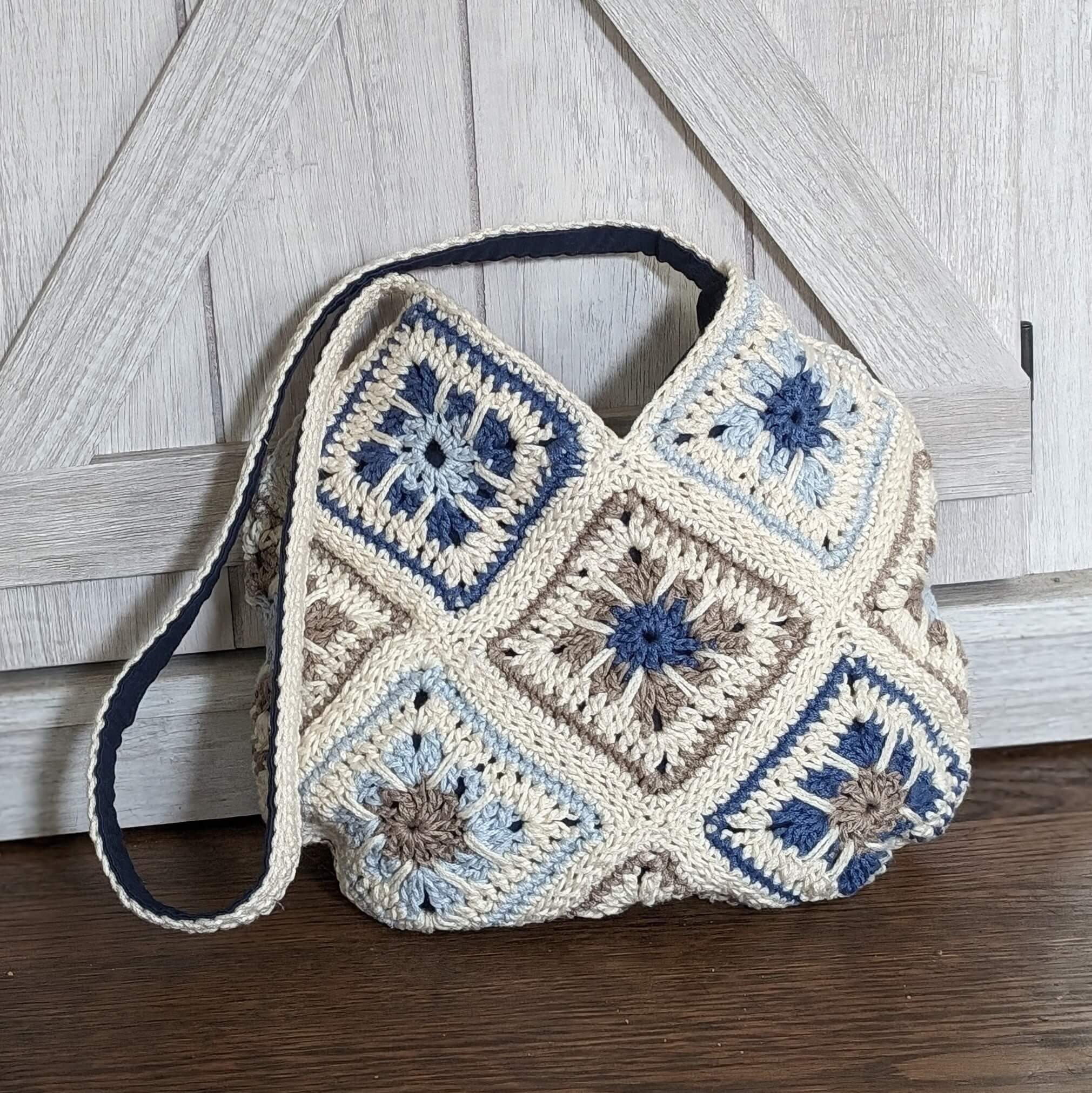 Crochet square bag on sale